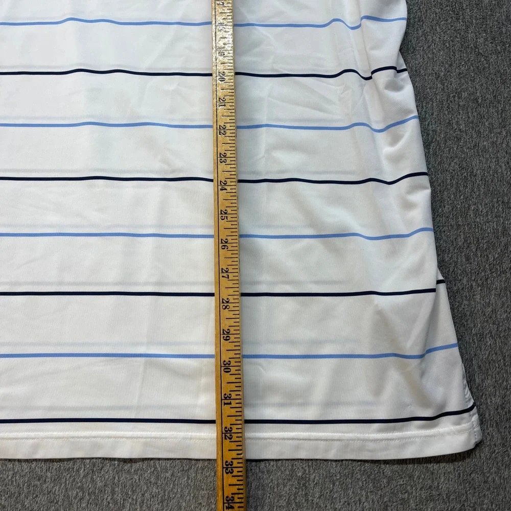 Polo Ralph Lauren Performance Mens XXL Striped Golf Polo Shirt Stretch‎